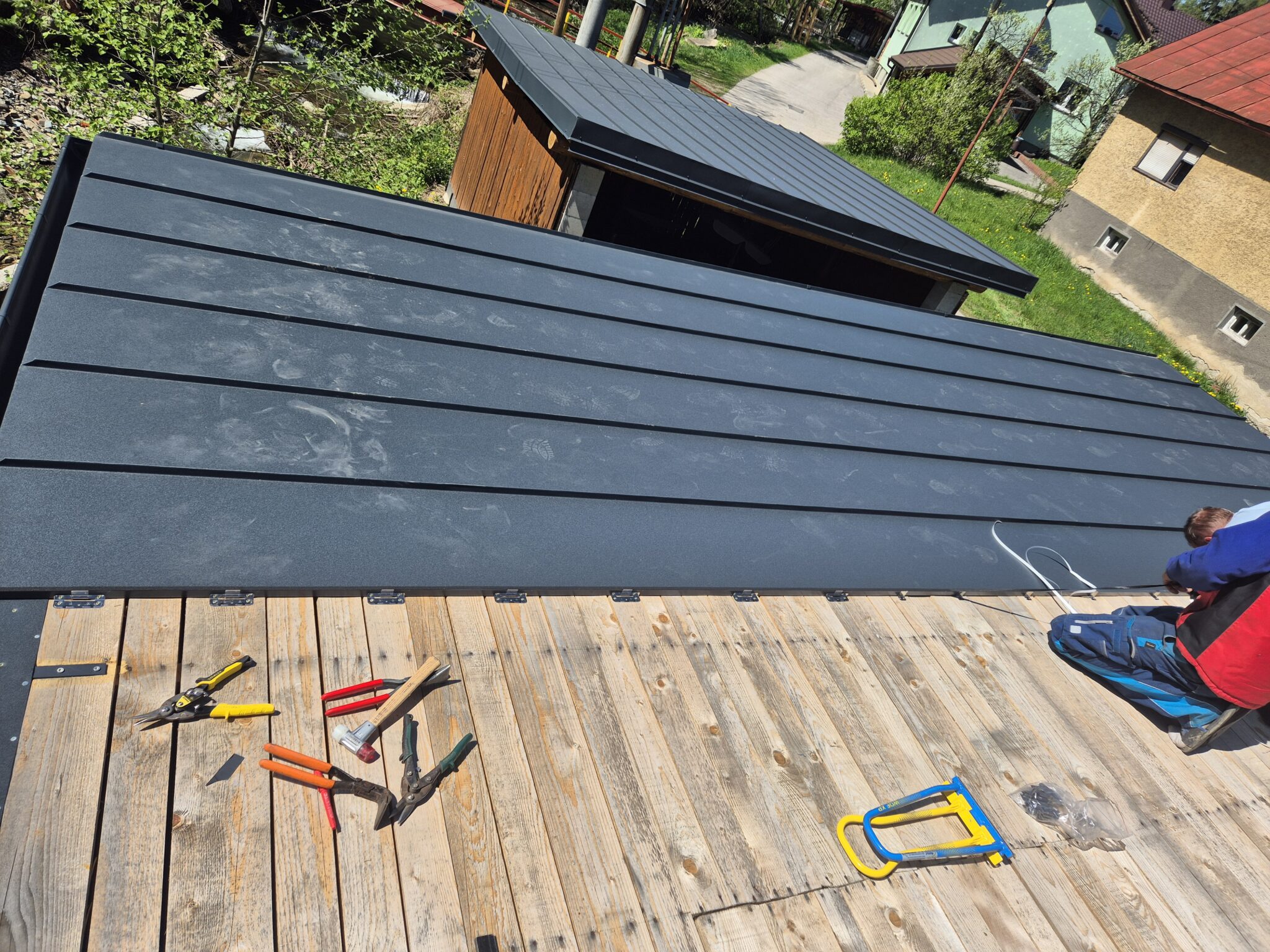 Výmena strechy na garáži